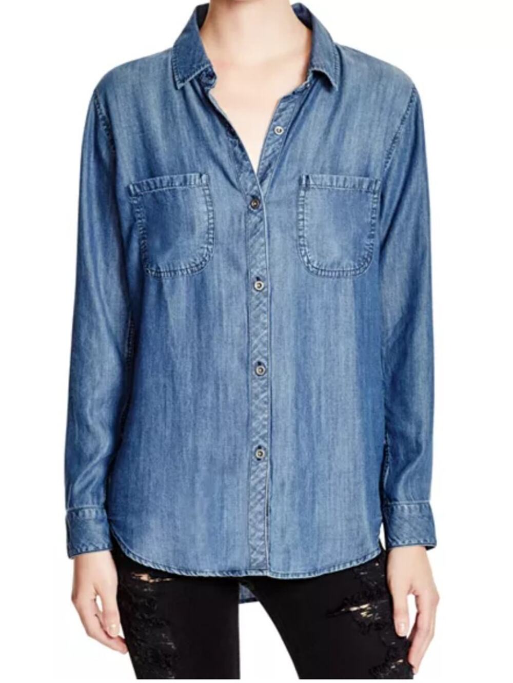 Rails Carter Denim Shirt Blue Chambray Size S Women's SMALL